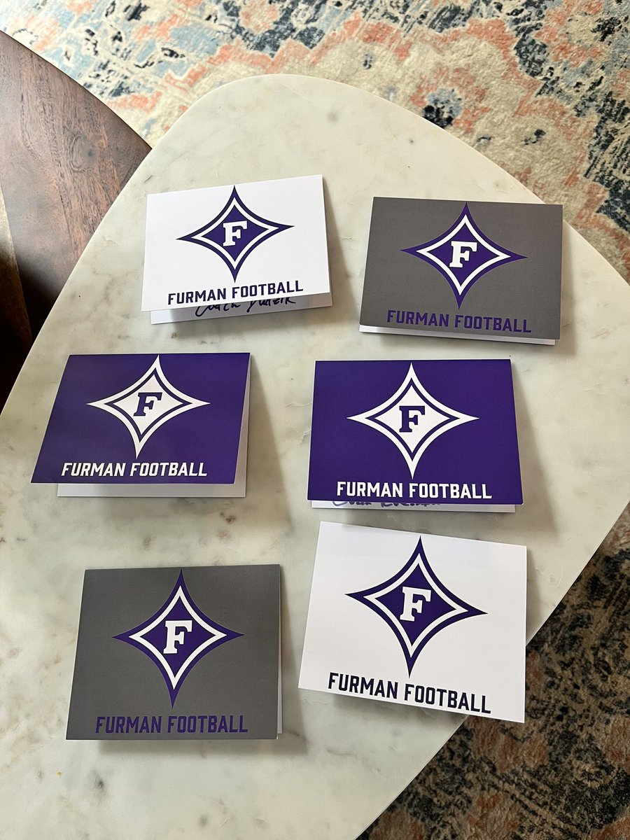 Thank you <a href="/PaladinFootball/">Furman Football</a> for the love! <a href="/Coach_DVaughn/">Duane Vaughn</a> <a href="/FUCoachHendrix/">Clay Hendrix</a>