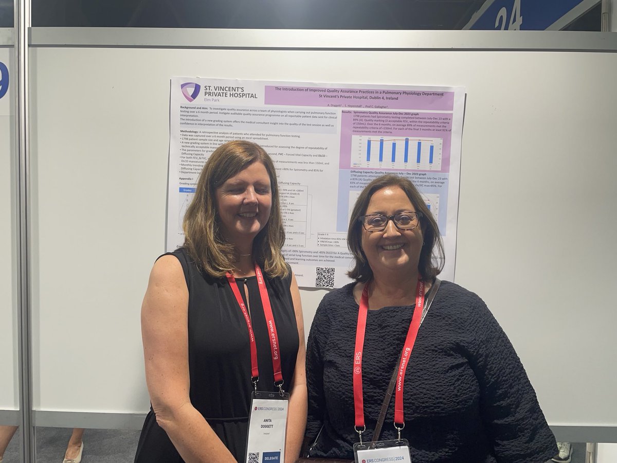 Anita Doggett Judge Svph presenting her poster at ERS Vienna. 👏