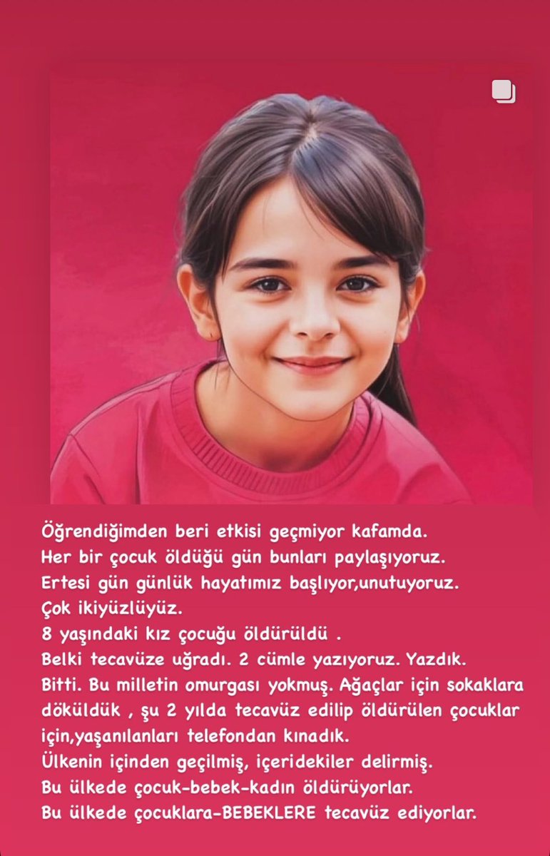 FaDmA_1907_'s tweet photo. Bu ülkede çocuk-bebek-kadın öldürüyorlar. #Narin https://t.co/jzKyBmvA0f