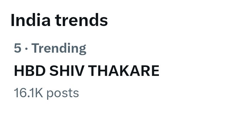 Bhau ka birthday hai, trend toh hona hi hai🥳🥳🥳
HBD SHIV THAKARE 
#ShivThakare