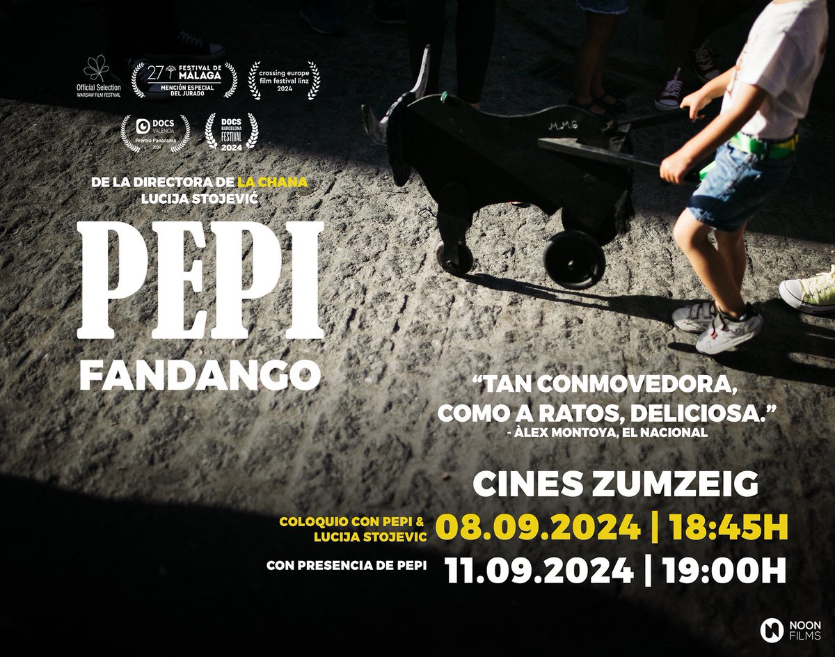 🎟️Properes sessions de Pepi Fandango de @lucijastojevic al <a href="/ZumzeigCinema/">Zumzeig Cinecooperativa</a>