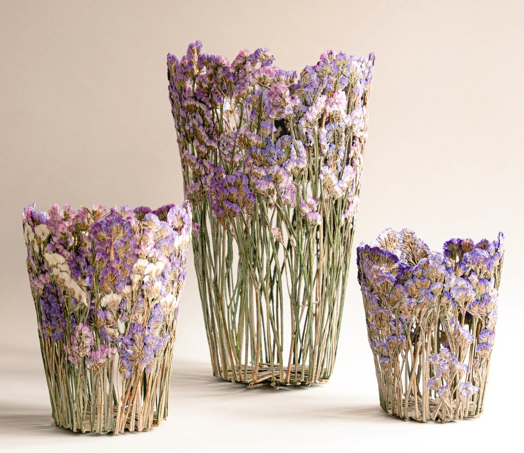 womensart1's tweet photo. Shannon Clegg is a designer-maker based in East London who molds dried pressed flowers into vessels #WomensArt https://t.co/IOhXpOLJKe