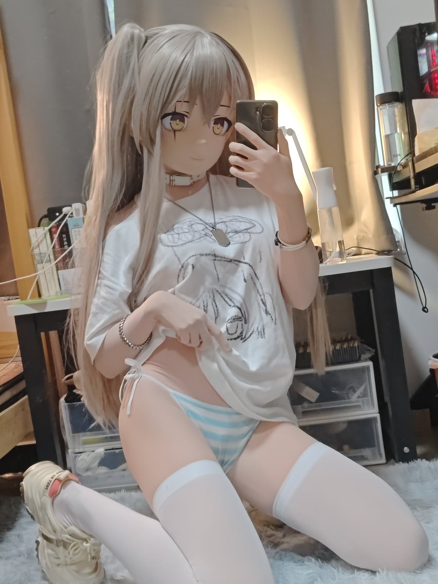 久违的来点娃～整点蓝白胖次
#kigurumi 
#着ぐるみ 
#少女前线