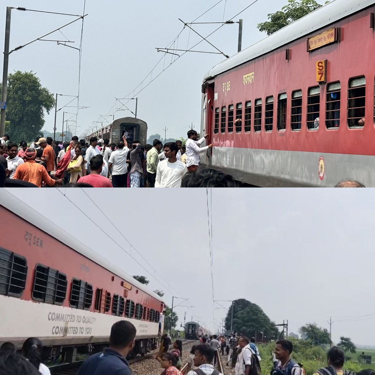 DHARMEN28339362's tweet photo. भई train accident न हुआ मजाक हो गया है। आज मगध एक्सप्रेस ! 
@AshwiniVaishnaw
 जी कब तक मामूली घटना कह कर पल्ला झाड़ेंगे। समीक्षा की ज़रूरत है घटनाओं की भी और आपकी भी अगर एक भी व्यक्ति घायल भी होता है तो रेल मंत्रालय की जवाबदेही बनती है।
#Magadhexpress #TrainAccident
@RailMinIndia https://t.co/AijzioX25z