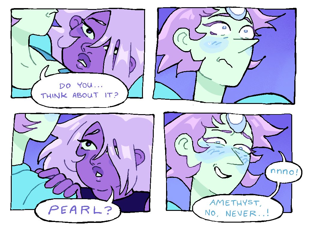 RAYDRAWSDALY's tweet image. pearl&apos;s a bad liar. 💙💜 #pearlmethyst
#ImageDescription in #AltText