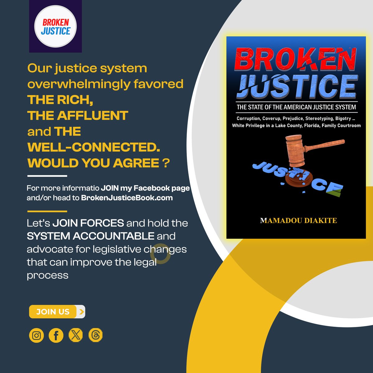 FAMILY COURT: Justice for All, or Just for the Powerful and Well-Cconnected?

Learn more: brokenjusticebook.com

My EXPERIENCE in Judge WELKE's family courtroom highlights a DEEP CONCERN about WEALTH AND INFLUENCE. Wealth and above all, INFLUENCE lead to a more favorable