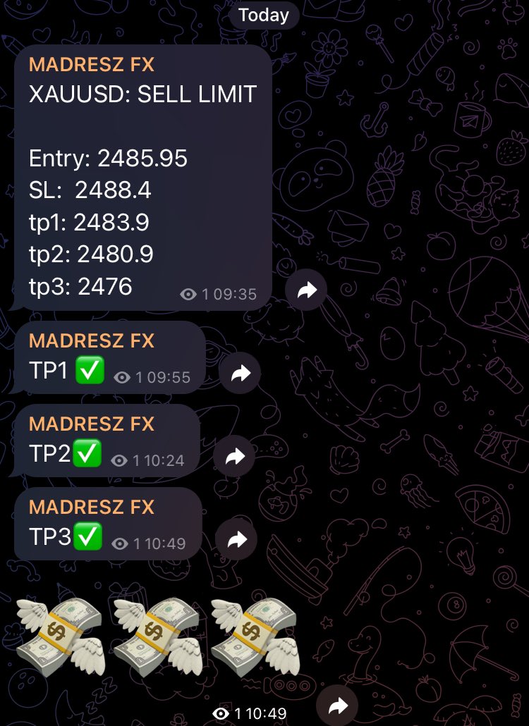 You can earn unlimited money with copying my trades. 

One lucky people can join for free.

Like, Repost and comment “Madresz Fx”