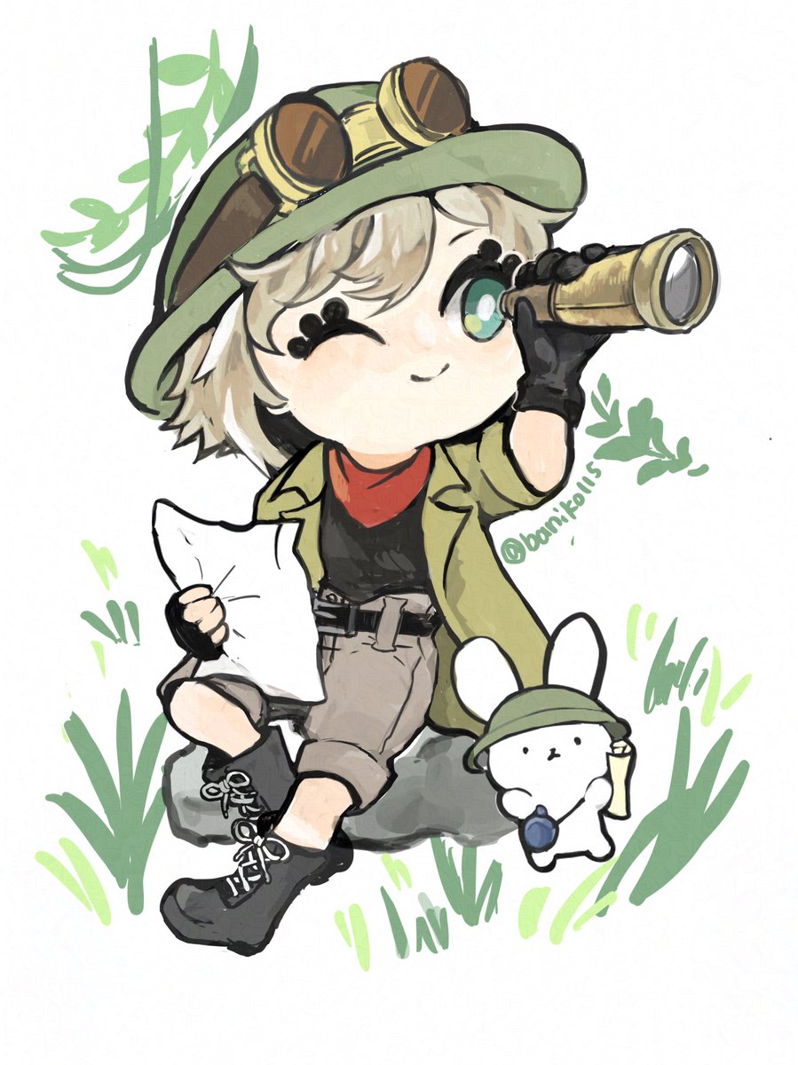 探検家🗺️🐰　#オリジナル　#イラスト好きとつながりたい
