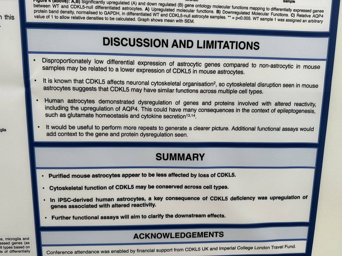 It was great to meet <a href="/CeriPickering/">Ceri</a> at the #ILAE #Europeanepilepsycongress24 #eec24 #epilepsy presenting her work on CDKL5 Astrocytes, I couldn’t claim to understand it, but we are grateful for her adding to the CDKL5 pool of research - good luck in your final PhD year Ceri,