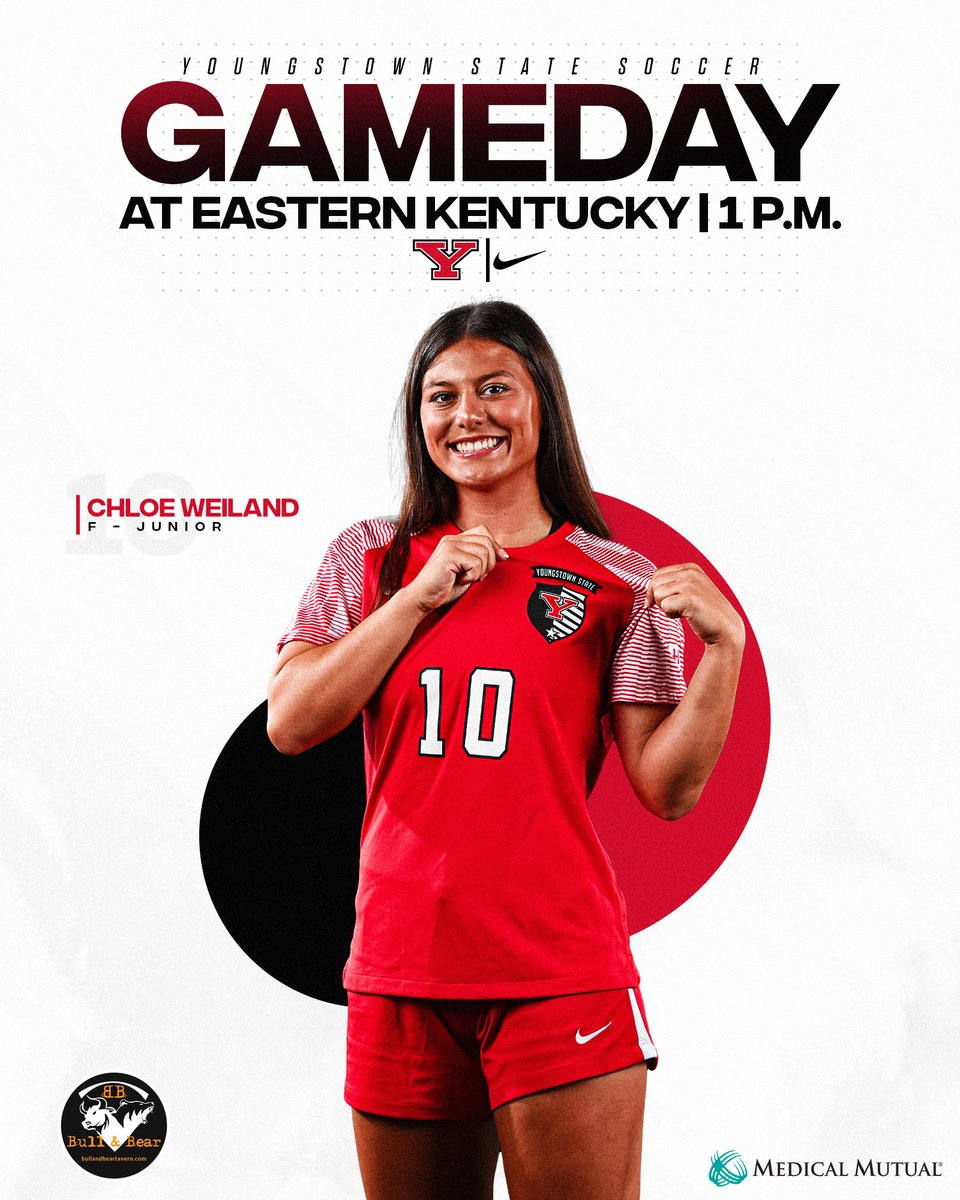 GAMEDAY!!

Time to take on the Colonels!

 🆚 Eastern Kentucky
 📍 Richmond, Ky. 
 🏟️ EKU Soccer Field
 ⏰ 1 p.m. 
 📊 YSUSports.com
 📺 ESPN+

#GoGuins #RaiseTheBar #HLWSOC