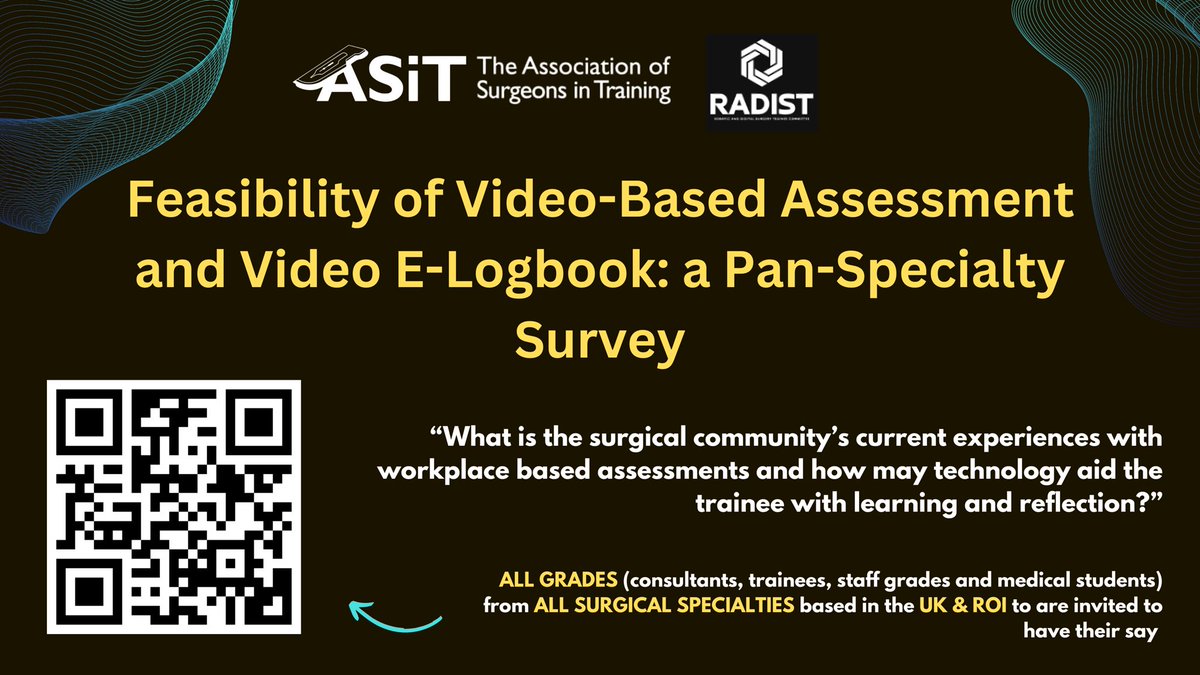 Are you a trainee and interested in taking part in an ASiT #trial assessing real-world use of video-based assessment in #surgical #training?

Take part in our 2-minute survey exploring the current #opinions on workplace-based #assessments and the potential role of operative