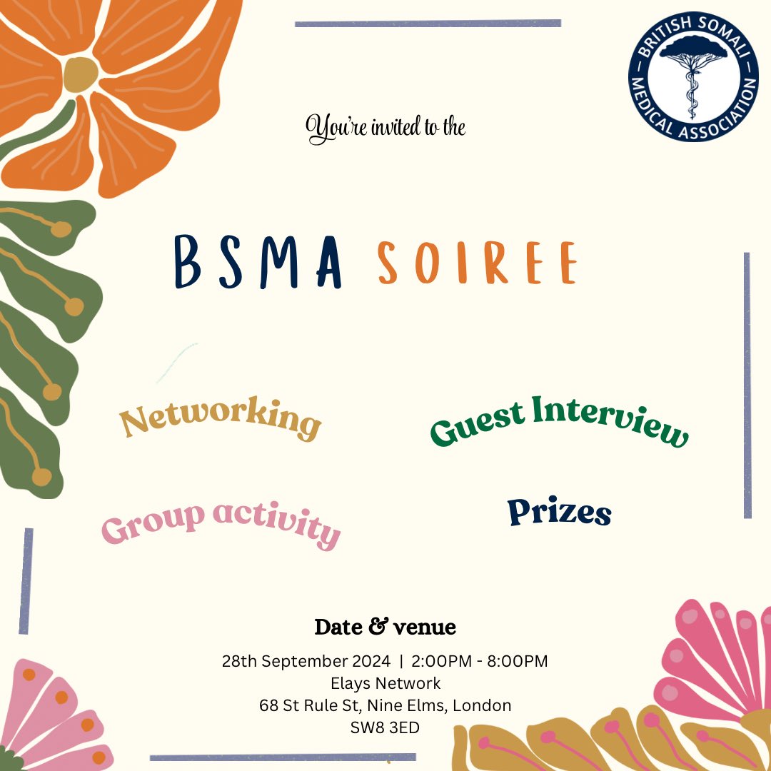 We are excited to announce the BSMA Soirée is making a return! 🎉🎊

This will be a fantastic opportunity to network with your peers through various fun activities.

We’ll also welcome a remarkable individual and hear about her work across the 🌍 

tickettailor.com/events/british…