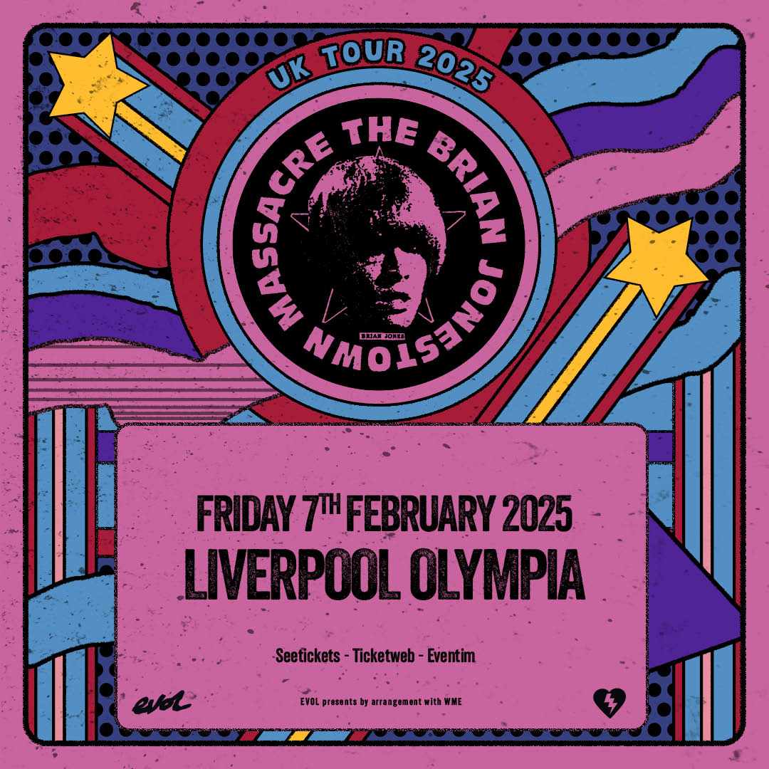 𝐈𝐍 𝐂𝐀𝐒𝐄 𝐘𝐎𝐔 𝐌𝐈𝐒𝐒𝐄𝐃 𝐈𝐓
The <a href="/BJM_Band/">Brian Jonestown</a> 🇺🇸 are back in town! One of the world's finest rock 'n' roll groups return to Liverpool, Friday February 7, 2025 <a href="/LpoolOlympia/">Liverpool Olympia</a>. Tickets are already selling fast so make your moves 👇
seetickets.com/event/the-bria…

📸 <a href="/LucyMcLachlan_/">lucy mclachlan</a>