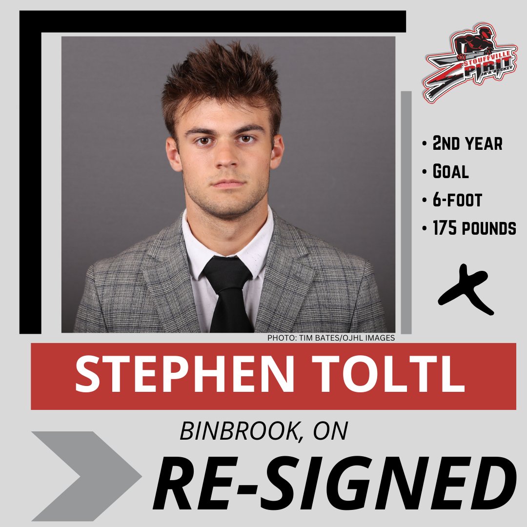 Back in net!
Stephen went 15-7-0 last season with a 2.29 GAA and .921 save percentage

Home opener goes this Thursday, Sept. 12
*While they last: FREE tix at the Fickle Pickle, Stouffville Public Library, Boston Pizza, The Stouffville Market and Patti-Lynn Interiors.
