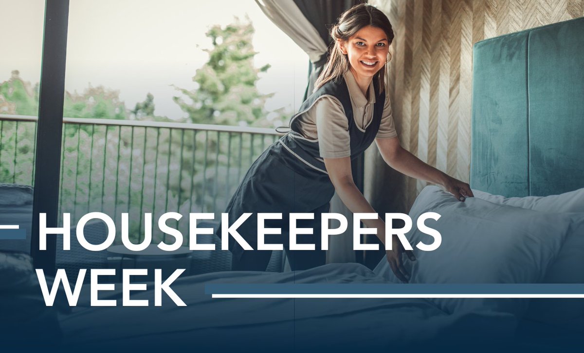 AHLA's tweet photo. It’s #HousekeepersWeek! 🛎
Thank you to the housekeepers who keep hotels clean, safe, and inviting. https://t.co/qW5jp9iRP6