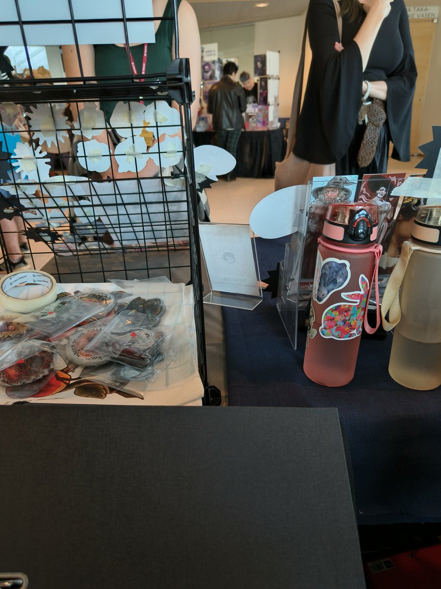 majmu97's tweet photo. It was a silly epic convention at this year's Tracon! Thank you for the love on my Ginga and Sly stickers. It was a great first time tabling on saturday! #Tracon2024 https://t.co/wLgPdtvrIY