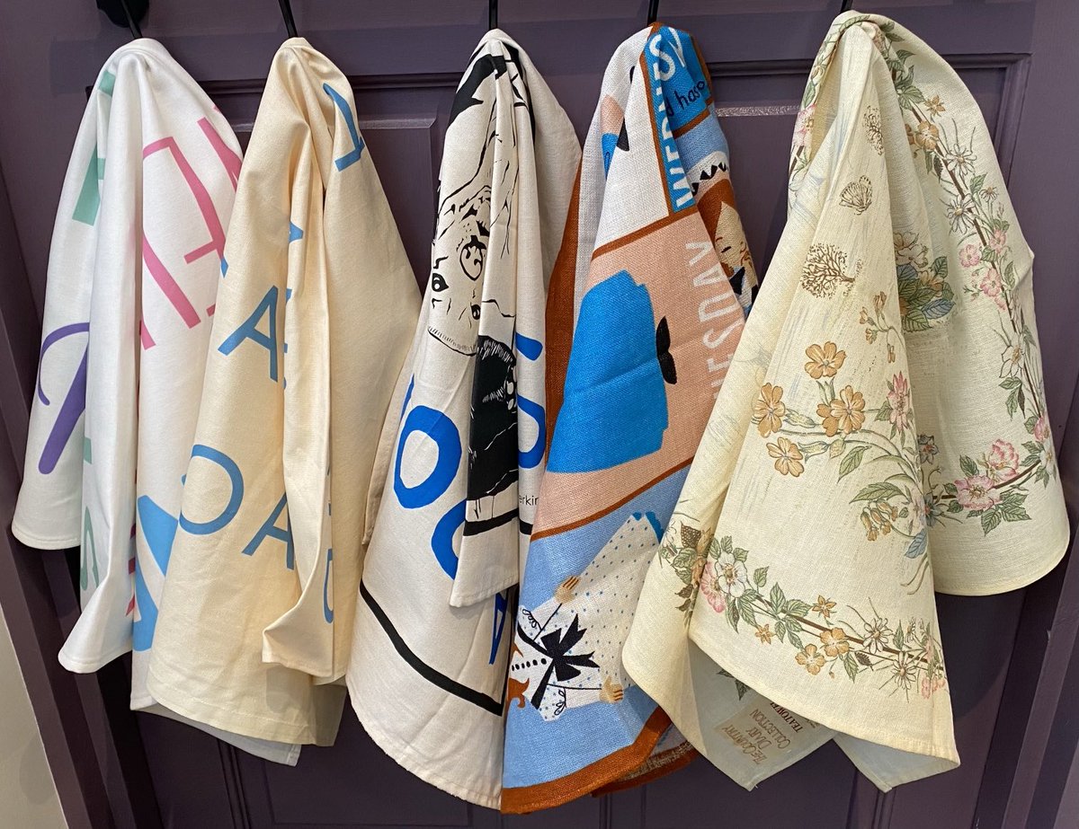 Another day another five clean tea towels. A vintage Country Diary of an Edwardian Lady and a Romp of Labs plus Monday’s Child is ….,,,Oh I love a tea towel.