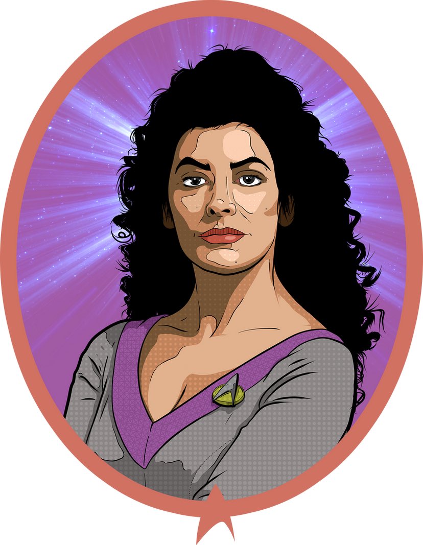 The wonderful #MarinaSirtis from #StartrekTNG!! 

#startrekday #startrek #Startrekfanart