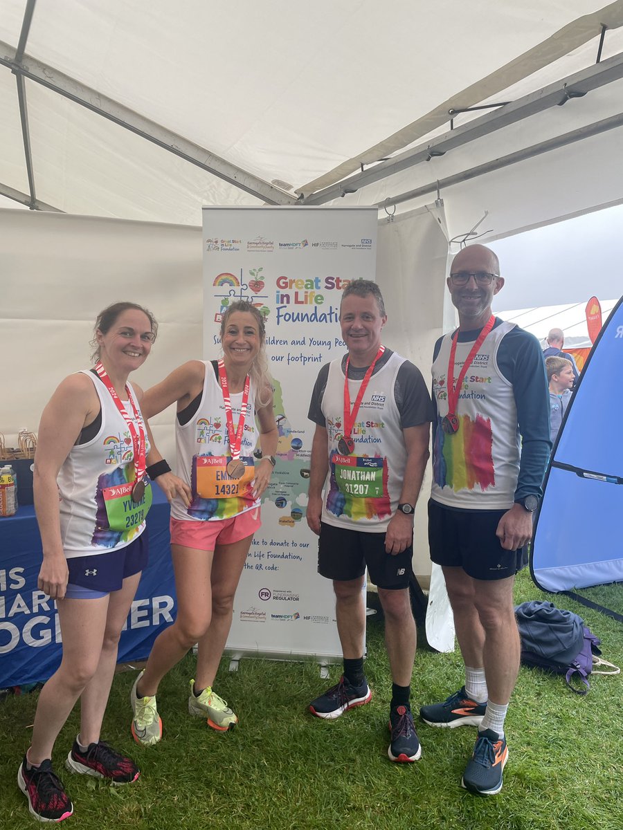 And they’ve done it! What an achievement!! 

Show your support here - hhcc.co.uk/hhcc-post/grea…

<a href="/Great_Run/">Great Run</a> <a href="/GSILFoundation/">Great Start in Life Foundation</a> <a href="/HarrogateNHSFT/">Harrogate NHS FT</a>