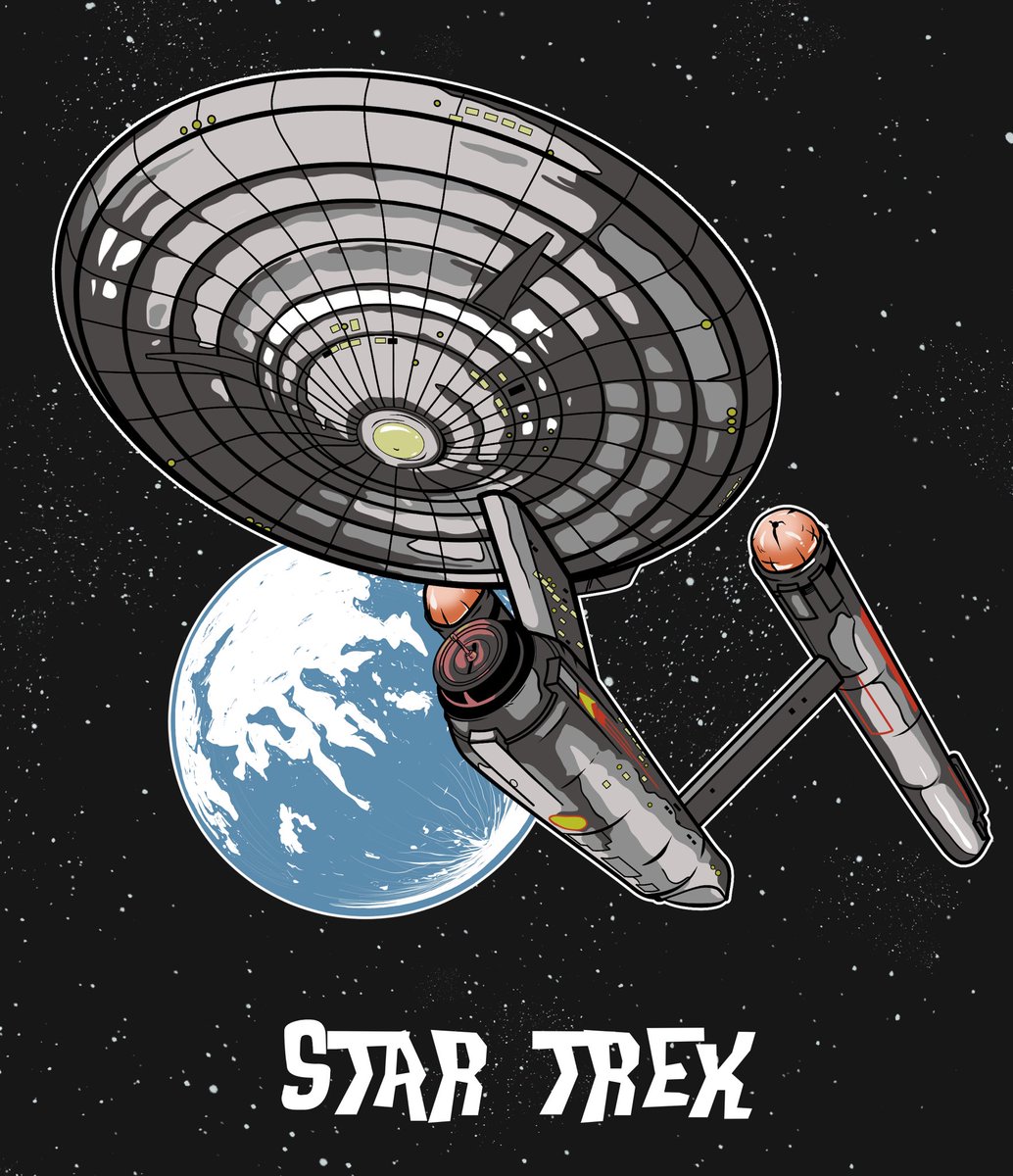 A final one from me. My latest image is that of the most spectacular ship in all of science fiction!! The USS Enterprise!! 

🖖 #shiptember #startrek #startrekfanart #startrektos #startrekfanart #startrekday