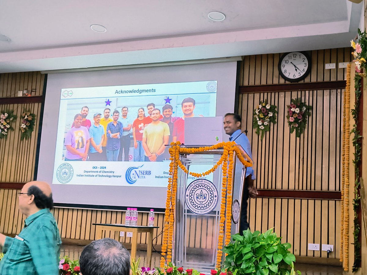 Wrapping up the last session of 1st day of OCS-2024 with inspiring talks from our brilliant speakers!  💥
- Prof. D. B. Ramachary
- Prof. Prasanta Ghorai
- Prof. Parthasarthi Subramanian
#OCS2024 #OrganicChemistry #IITKanpur