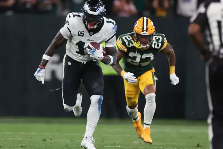 AJ Brown when guarded by Jaire Alexander on Friday:

- 6 Targets
- 4 RECs
- 108 Yards
- 1 TD
- 4 1st Downs
-59 Yards After Catch
- 27 Yards Per Rec

(via <a href="/PFF/">PFF</a>)