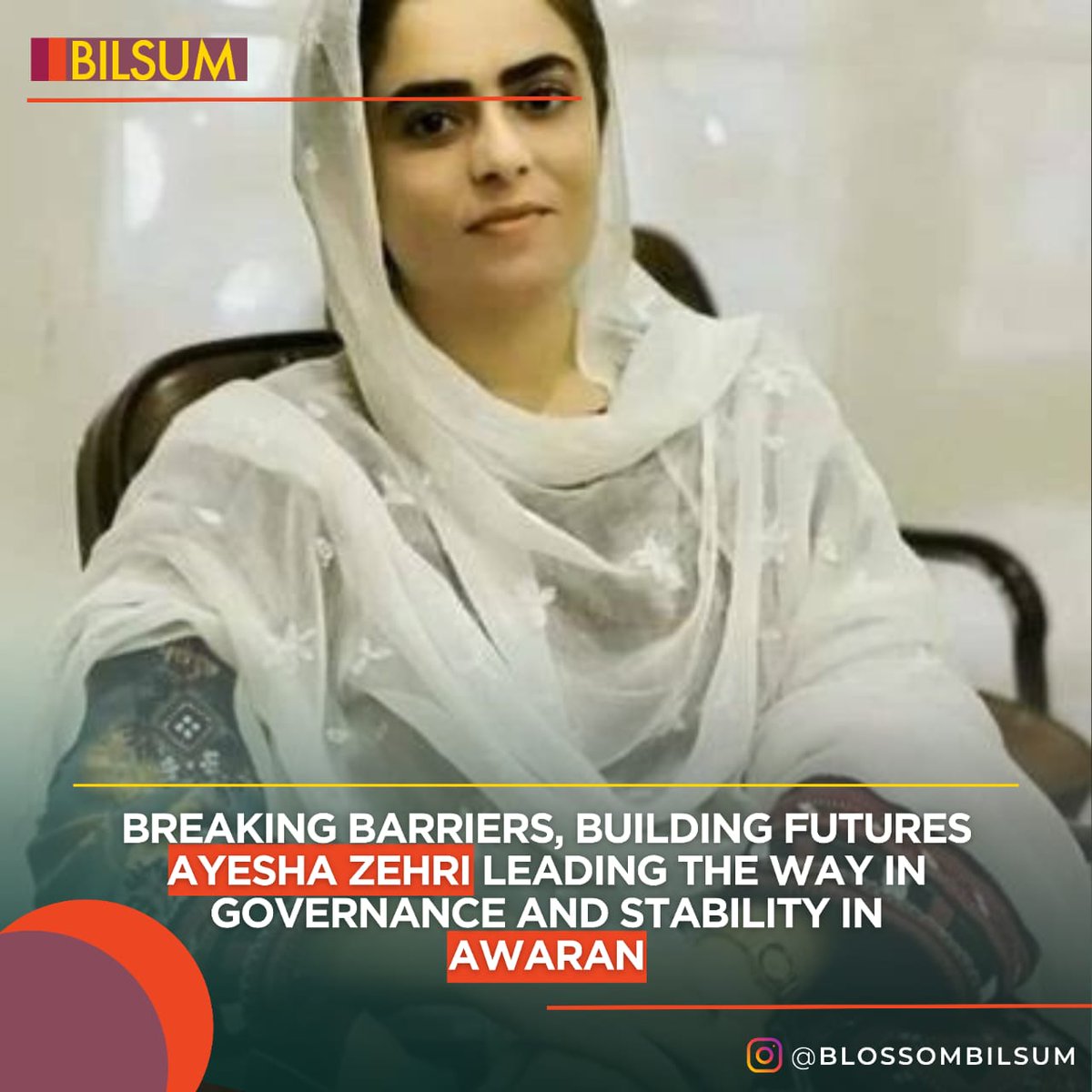 <a href="/AyeshaZehri3/">Engr. Ayesha Zehri</a>, Deputy Commissioner (DC) Awaran, has consistently demonstrated her commitment to improving governance and public service delivery in challenging environments. She has made significant strides in making the DC office fully functional and accessible to the public for