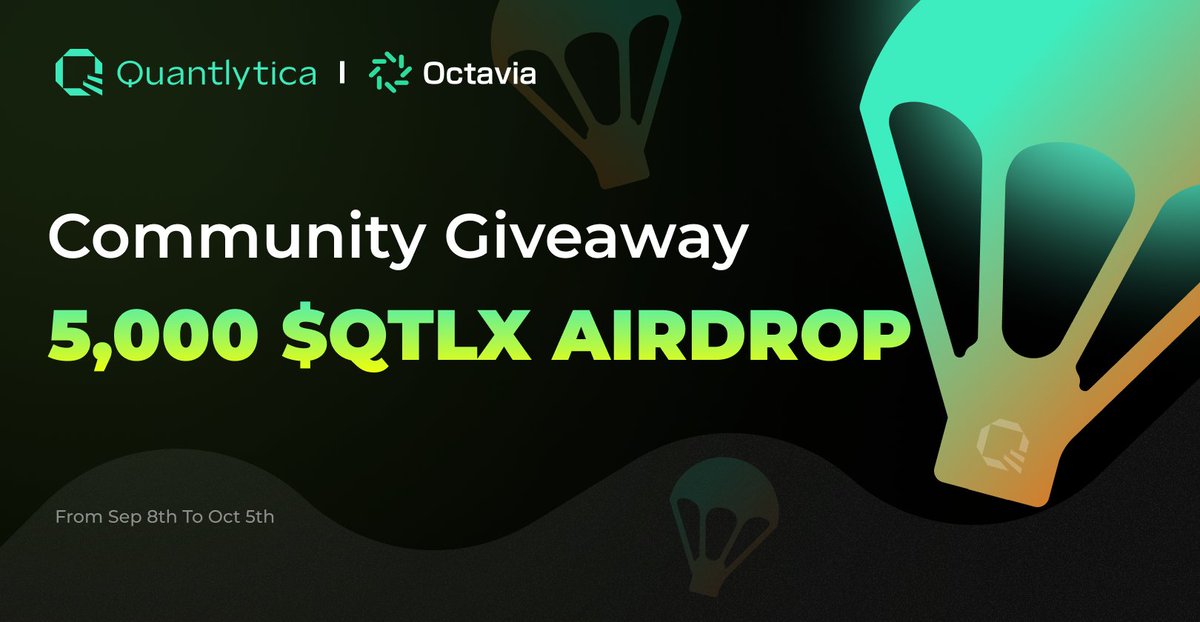 Quantlytica (@quantlytica) on Twitter photo 🎉To celebrate our collaboration with <a href="/OctaviaToken/">Octavia</a> and the upcoming private sale on <a href="/OctaviaVentures/">Octavia Ventures</a>, we’ve launched another campaign!
How to Enter:
1️⃣ Follow <a href="/OctaviaToken/">Octavia</a> <a href="/OctaviaVentures/">Octavia Ventures</a> & @Quantlytica
2️⃣ Complete the task: taskon.xyz/cmuser/Quantly…
Big news is on the way... 🎉To celebrate our collaboration with <a href="/OctaviaToken/">Octavia</a> and the upcoming private sale on <a href="/OctaviaVentures/">Octavia Ventures</a>, we’ve launched another campaign!
How to Enter:
1️⃣ Follow <a href="/OctaviaToken/">Octavia</a> <a href="/OctaviaVentures/">Octavia Ventures</a> & @Quantlytica
2️⃣ Complete the task: taskon.xyz/cmuser/Quantly…
Big news is on the way...