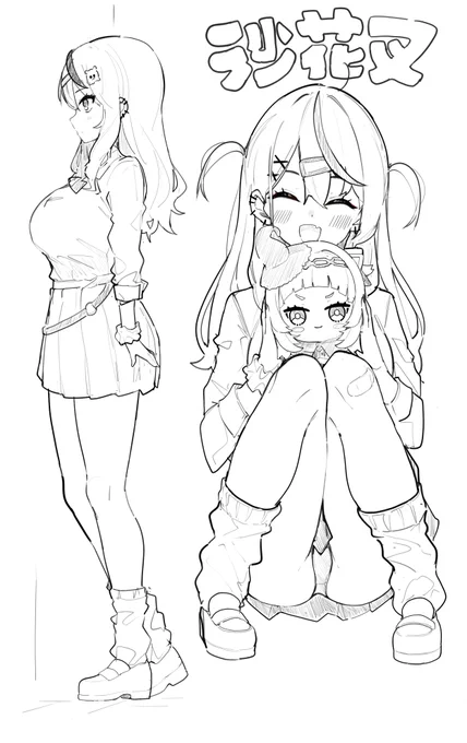 ぎゃる叉練習✍️ #さかまた飼育日記
