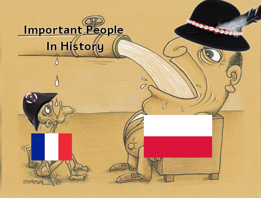PolishHostage07's tweet image. As we know French people lack notable achivements in history so they must be helped out by thier Polish brothers to have any sort of pride of thier own nation
