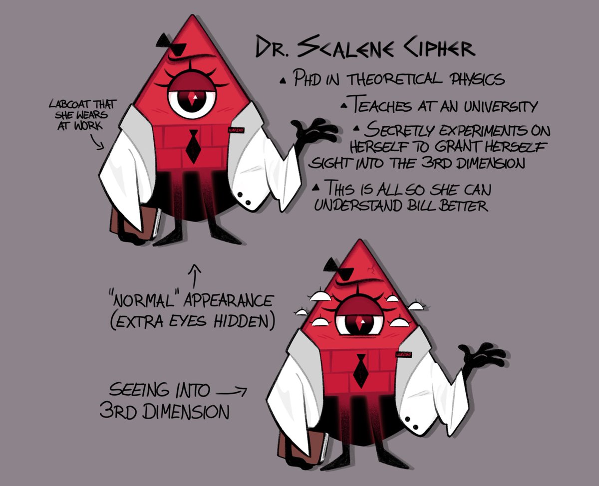 LioDraws's tweet image. bill&apos;s mom but she&apos;s fucked up and evil and survives the euclidean massacre AU
#GravityFallsAu #BillCipher #ScaleneCipher