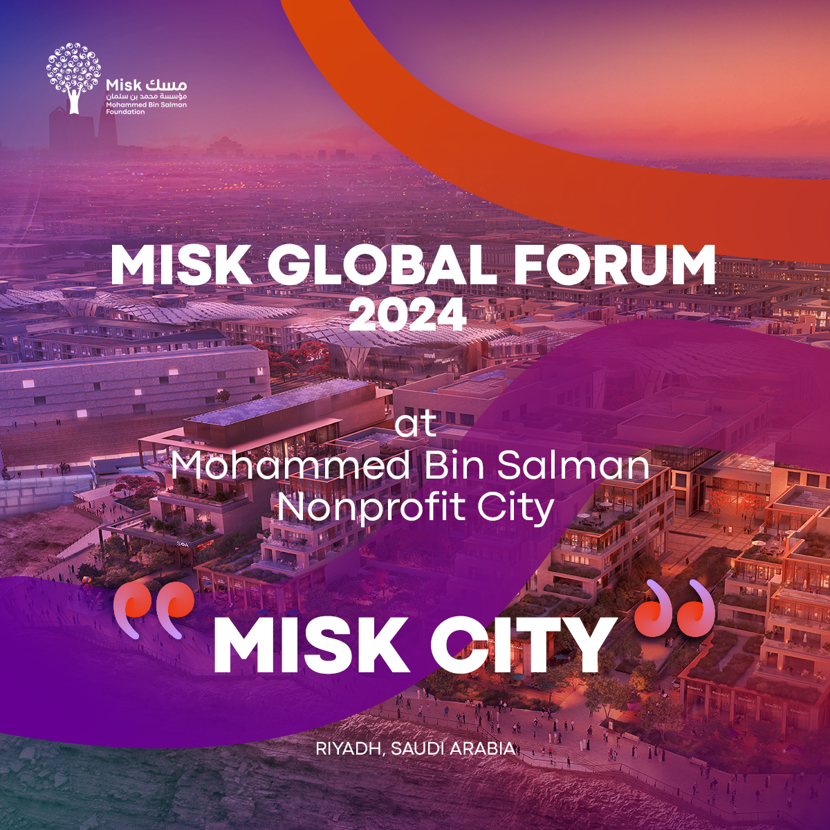 Misk Global (@misk_global) on Twitter photo Misk Global Forum is taking place in <a href="/miskcity_ksa/">Misk City | ู
ุฏููุฉ ู
ุณู</a>, Riyadh, the first nonprofit city in the world! Get ready for the 8th edition of the biggest youth forum in the region.
Secure your spot and register now at miskglobalforum.com.
#MGF24 #PoweredByYouth #MiskCity Misk Global Forum is taking place in <a href="/miskcity_ksa/">Misk City | ู
ุฏููุฉ ู
ุณู</a>, Riyadh, the first nonprofit city in the world! Get ready for the 8th edition of the biggest youth forum in the region.
Secure your spot and register now at miskglobalforum.com.
#MGF24 #PoweredByYouth #MiskCity
