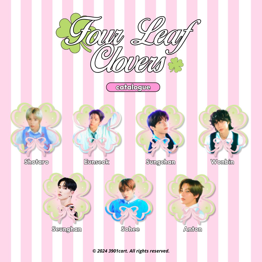 3901cart's tweet image. 🎀 you’re my 𝓕our 𝓛eaf 𝓒lover 🍀
— pre-order keychain batch 2 by @3901cart 

☘︎ 25k (catalogue) &amp;amp; 27k (custom)
☘︎ DP 20k
☘︎ PO period 8 - 20 Sept 
☘︎ PO link:
tinyurl.com/FourLeafClover2

Feel free to DM if you have any questions. Thank you! ♡︎