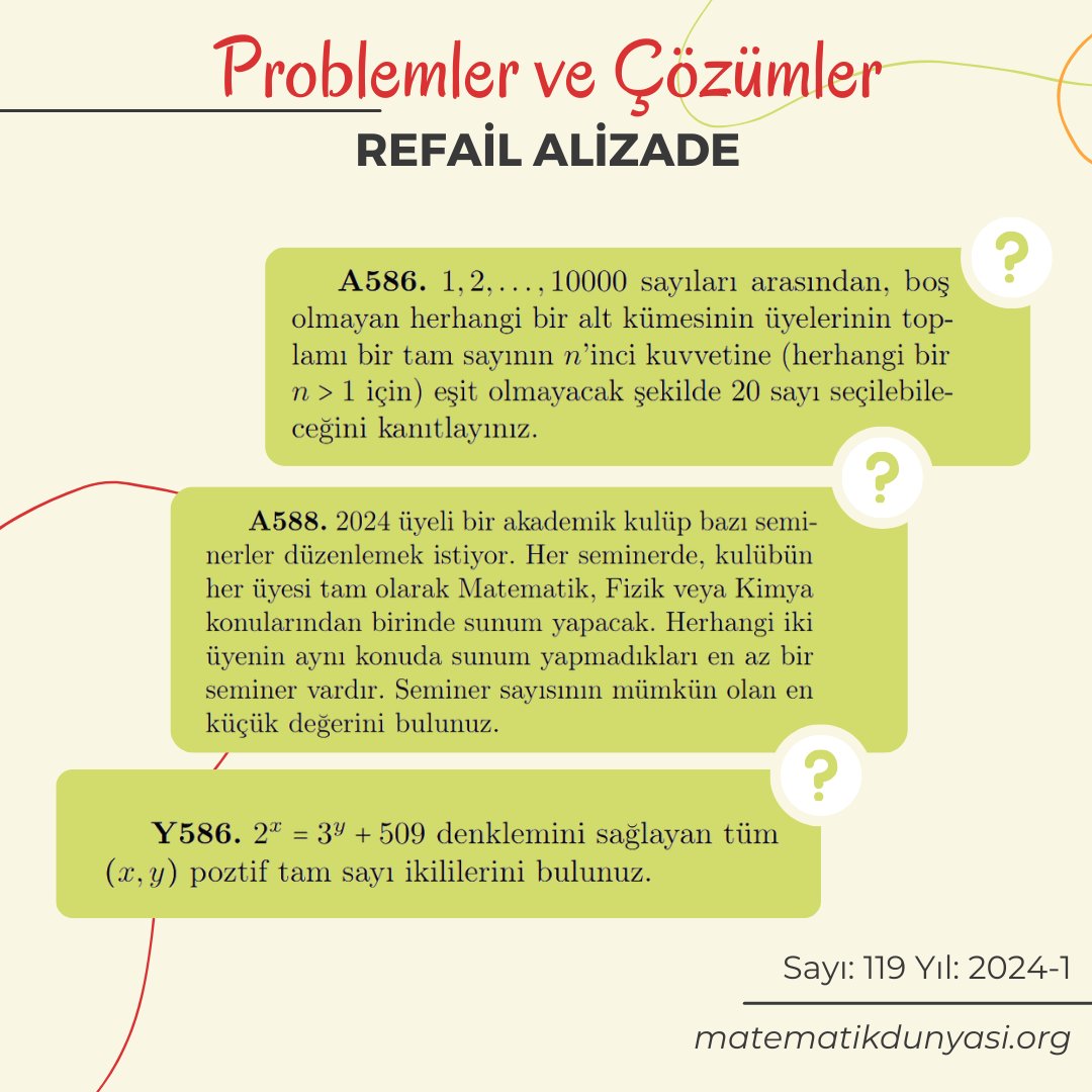 Matematik Dünyası Dergisi tweet media