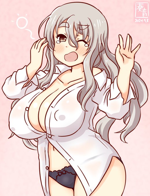 「あ、てぇとくぅ～ おはよぉございますぅ～
 ぽーら、今日はなんだか二日酔いが軽いのぉ～
 え?たくさん呑む前に疲れて眠っちゃったから?
 そっかぁ なるほどです～」

#艦これ版真剣お絵描き60分一本勝負_20240908
#ポーラ 