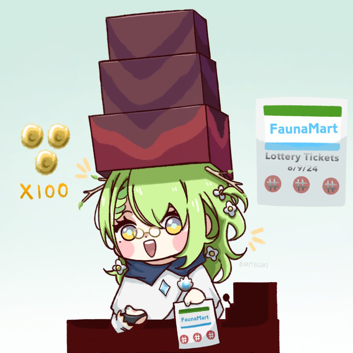 How she looks at you with those coins you're carrying
#FineFaunart #ENreco #art #hololiveEN