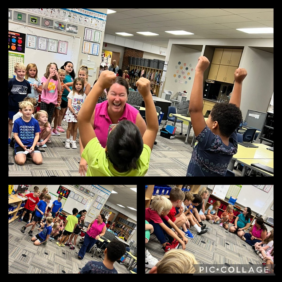 HoosierGirl68's tweet photo. @HHoelle is ALLIN @ayerelementary ♥️she knows and shows that #everymomentmatters EVERYDAY! These #2ndgraders loved learning about their principal this week and made connections that build culture ♥️ https://t.co/9sAXA5OdVj