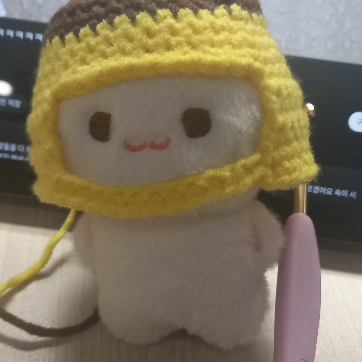 푸딩 모자 만드눈중