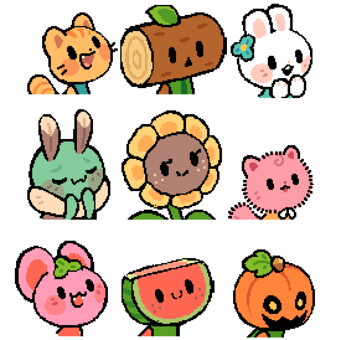 some of the babies drawn for my game