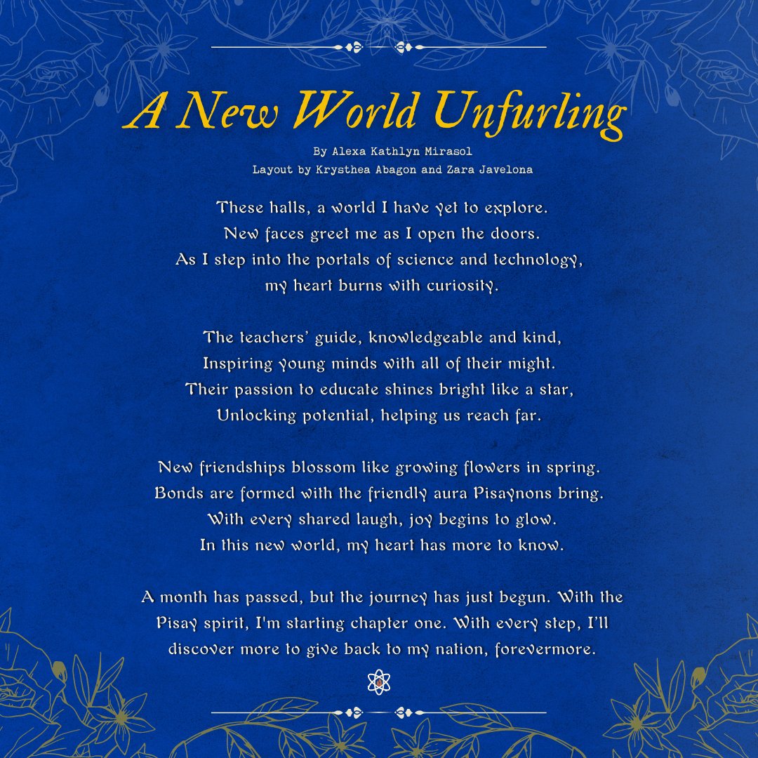 SciLinkWVC's tweet image. 𝐀 𝐍𝐞𝐰 𝐖𝐨𝐫𝐥𝐝 𝐔𝐧𝐟𝐮𝐫𝐥𝐢𝐧𝐠
𝘞𝘳𝘪𝘵𝘵𝘦𝘯 𝘣𝘺 𝘈𝘭𝘦𝘹𝘢 𝘒𝘢𝘵𝘩𝘭𝘺𝘯 𝘔𝘪𝘳𝘢𝘴𝘰𝘭