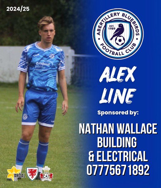 AberBluebirdsFC's tweet image. Thank you to @wallybb7 for sponsoring @linealex3 this season 👏🏻💙
