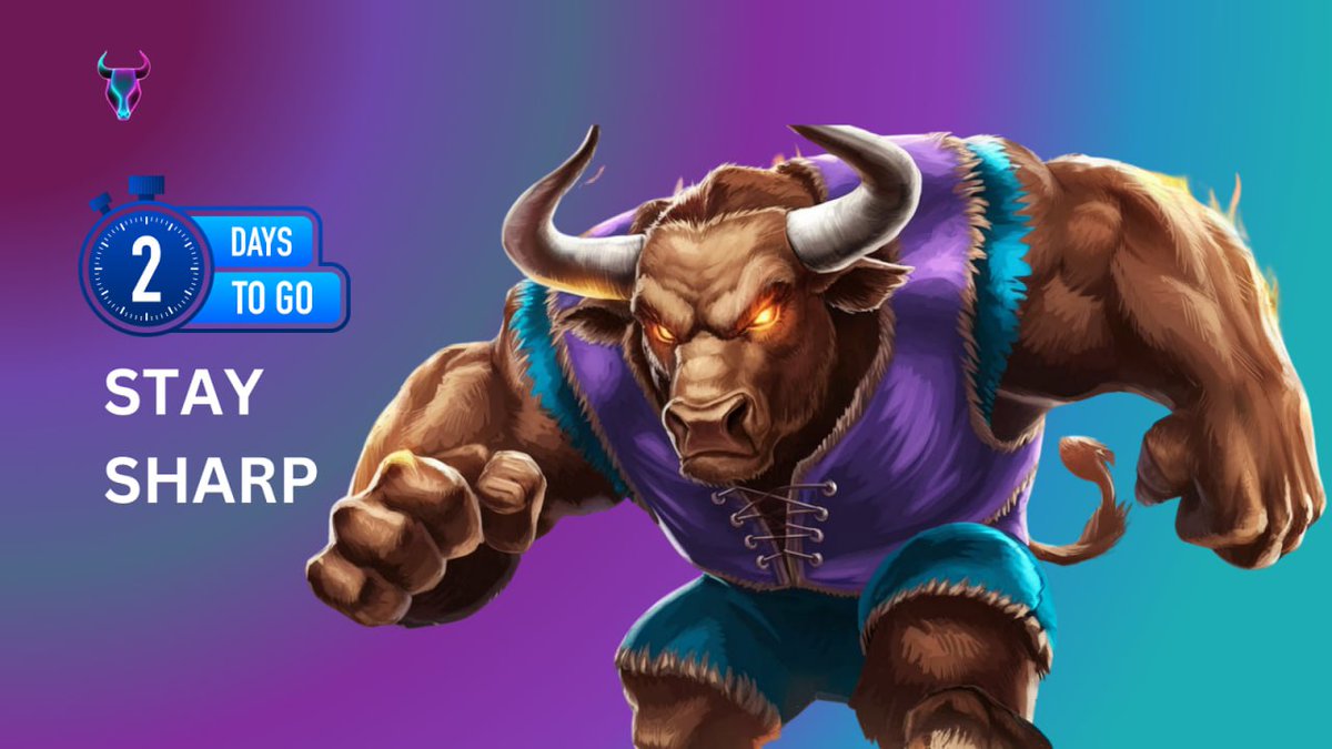 Only 2 days left until the SOLBULLRUN launch! 

Get ready for something big.

Stay alert and prepare yourself!  
🐂 

$BULL $SOL

#Solbullrun #Solanamoonlight  #CryptoBuzz #MemeCoin #Launchingsoon