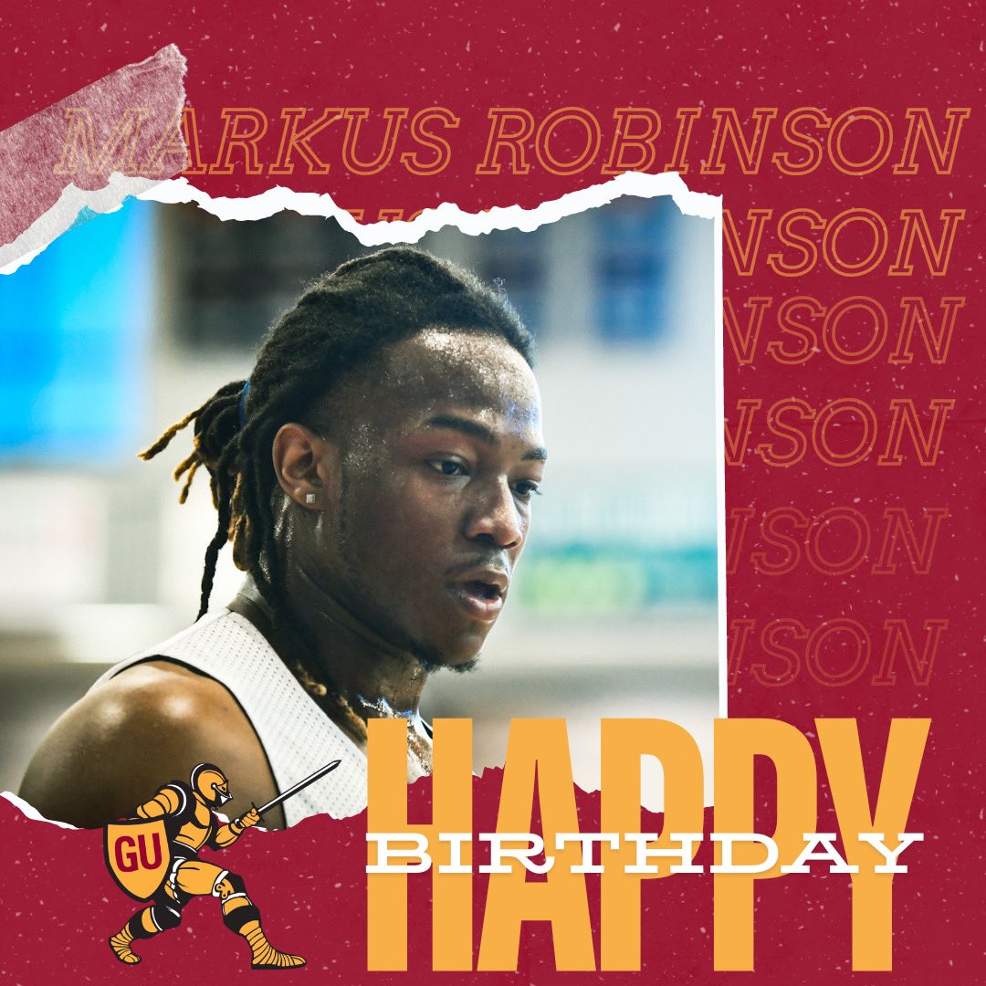 Gannon Men’s Basketball (@gannon_mbb) on Twitter photo #KnightNation, join us in wishing freshman guard, Markus Robinson, a happy birthday! <a href="/MarkusR_1/">Markus Robinson ⭐️</a> ⚔️⚔️
#GUPressure #KnightNation, join us in wishing freshman guard, Markus Robinson, a happy birthday! <a href="/MarkusR_1/">Markus Robinson ⭐️</a> ⚔️⚔️
#GUPressure