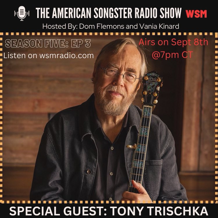 Tony Trischka (@tonytrischka) on Twitter photo Very excited to be on <a href="/domflemons/">Dom Flemons</a>' & Vania Kinard's American Songster Radio Show today. Tune in at wsmradio.com at 7pm CT 🪕 Very excited to be on <a href="/domflemons/">Dom Flemons</a>' & Vania Kinard's American Songster Radio Show today. Tune in at wsmradio.com at 7pm CT 🪕
