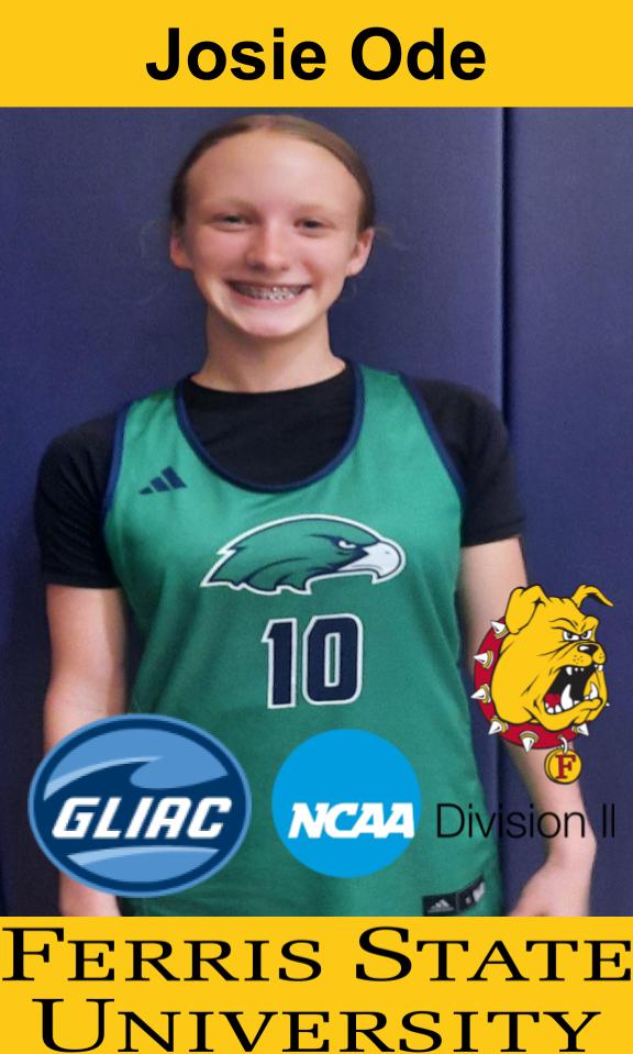 Heritage Hawks GBB (@heritagegbball) on Twitter photo Congratulations to <a href="/Joslyn_ode/">Josie ode</a> for receiving an offer to continue her academic and athletic career at <a href="/FerrisWBBall/">Ferris W Basketball</a>! #hardwork #family
<a href="/CoachKurt/">Kurt Westendorp</a> <a href="/ScottCarlson_/">Scott Carlson</a> Congratulations to <a href="/Joslyn_ode/">Josie ode</a> for receiving an offer to continue her academic and athletic career at <a href="/FerrisWBBall/">Ferris W Basketball</a>! #hardwork #family
<a href="/CoachKurt/">Kurt Westendorp</a> <a href="/ScottCarlson_/">Scott Carlson</a>