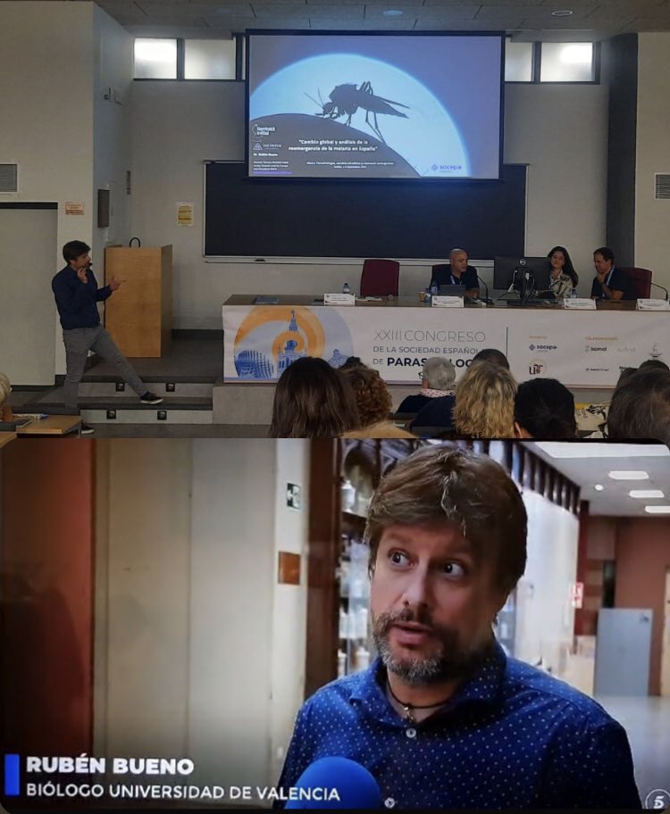 🦟 La semana pasada participamos en una Mesa sobre #CambioClimático y #Zoonosis emergentes de la <a href="/SO_CE_PA/">SOCEPA</a> en la <a href="/unisevilla/">Universidad de Sevilla</a> 👨🏻‍🎓
📺 La amplia cobertura de medios nos permitió difundir más y mejor nuestro trabajo en control de #vectores de #FiebreDelNilo, #dengue o #malaria 🦠