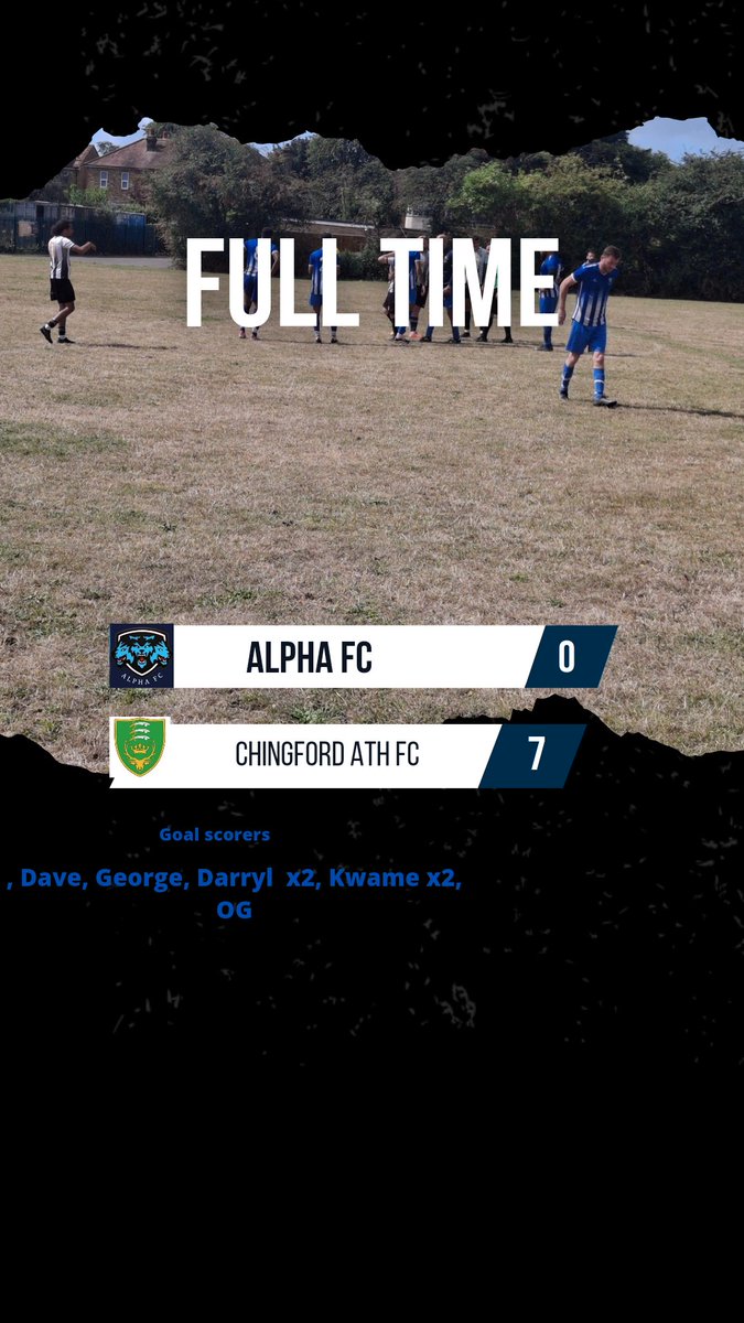 Chingford AFC (@chingfordafc) on Twitter photo A big 7-0 win away to <a href="/TheRealAlphaFC/">Alpha FC</a> Brilliant performance all round from the boys today. ππ»ππ»ππ» A big 7-0 win away to <a href="/TheRealAlphaFC/">Alpha FC</a> Brilliant performance all round from the boys today. ππ»ππ»ππ»