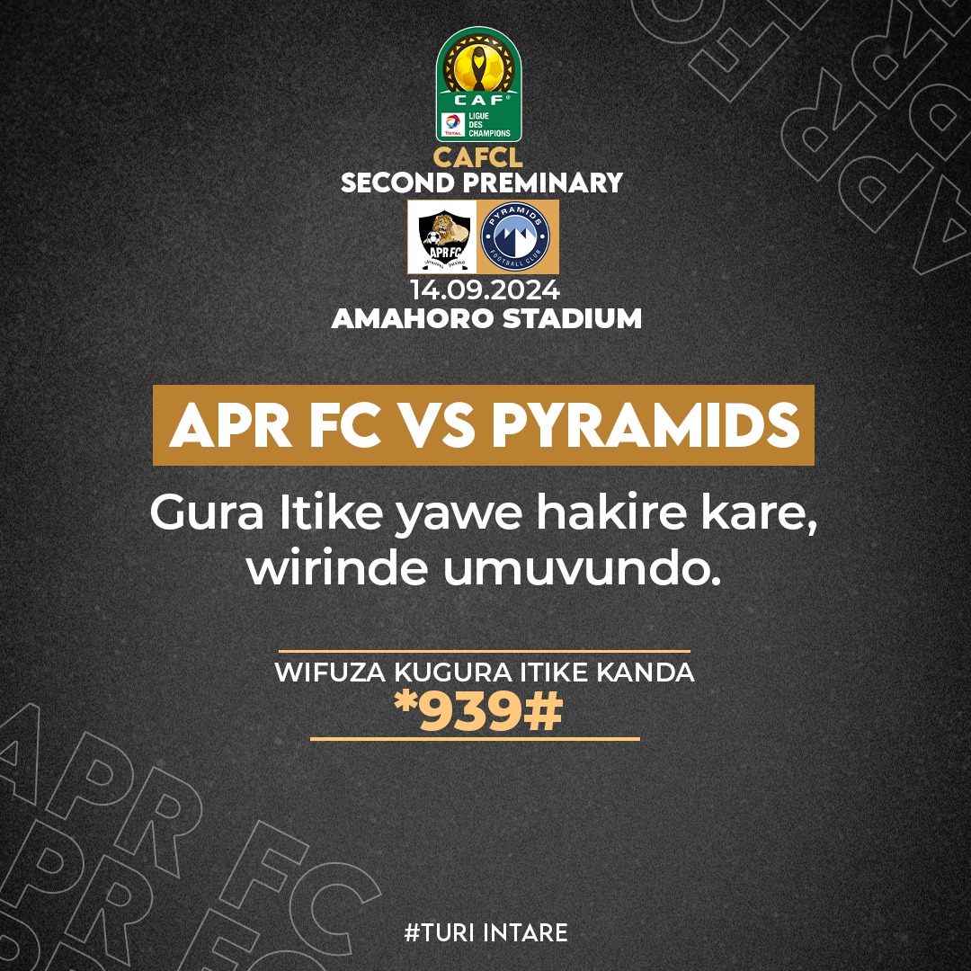 aprfcofficial's tweet image. To avoid connection problems due to congestion, #APRFC Management would like to remind everyone who would like  to attend our 2nd Preliminary CAF Champions League game against #PYRAMIDSFC on Saturday to get your ticket now.

Dial *939#