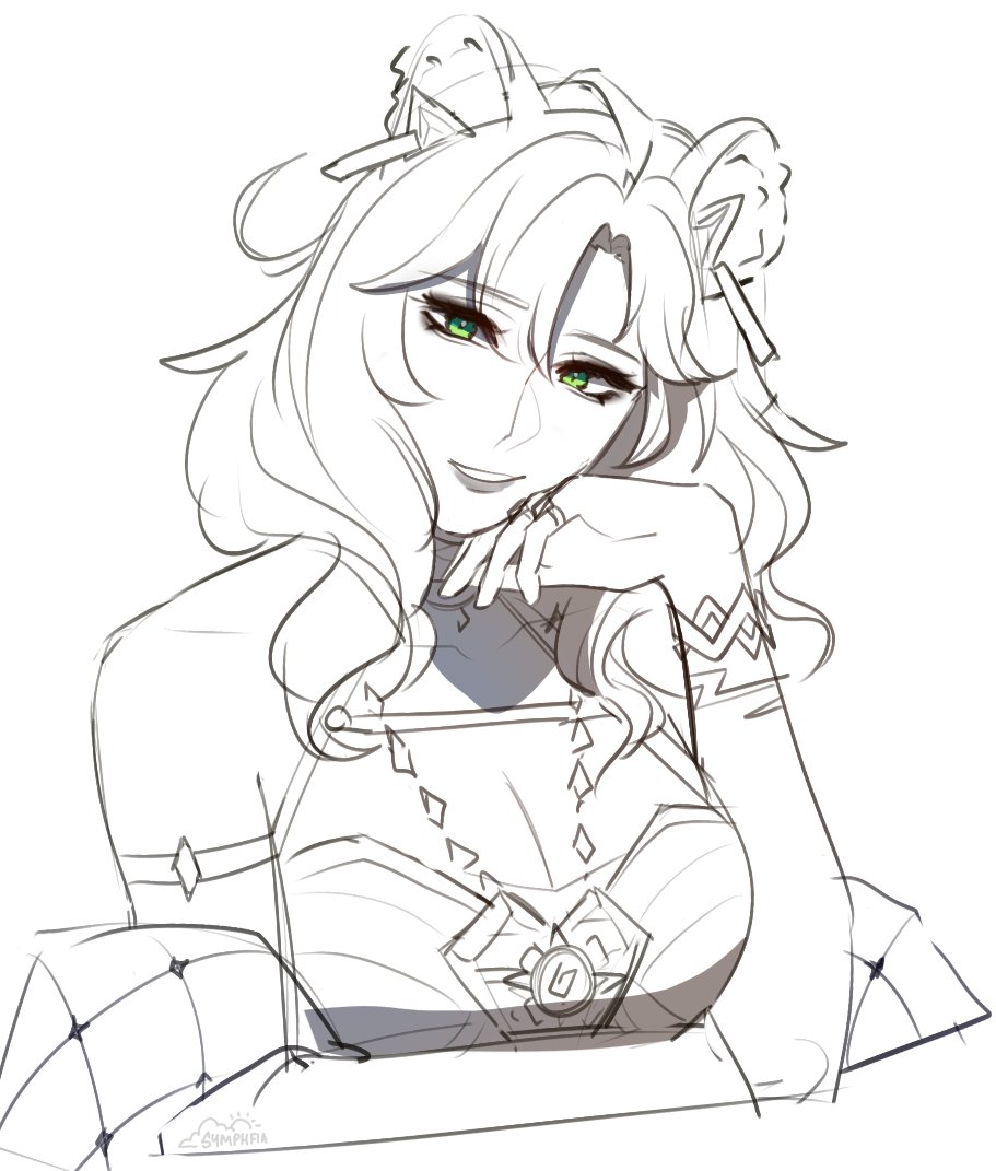 symphfia's tweet photo. xilonen scribble #genshin https://t.co/9YFTnd96zR