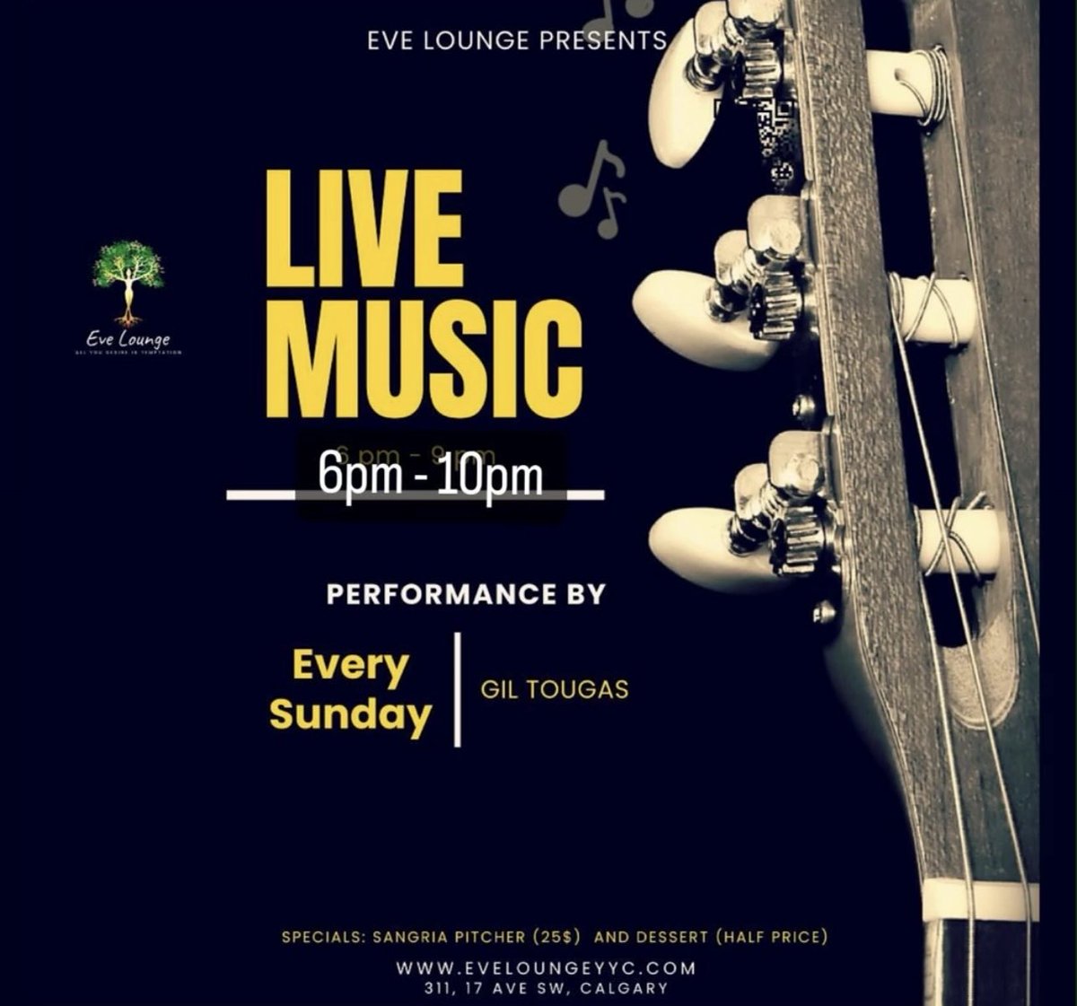 Come and experience the unique atmosphere which is the Eve Lounge! My new residency every Sunday from 6 to 10 PM! Check it out! @eveloungeyyc